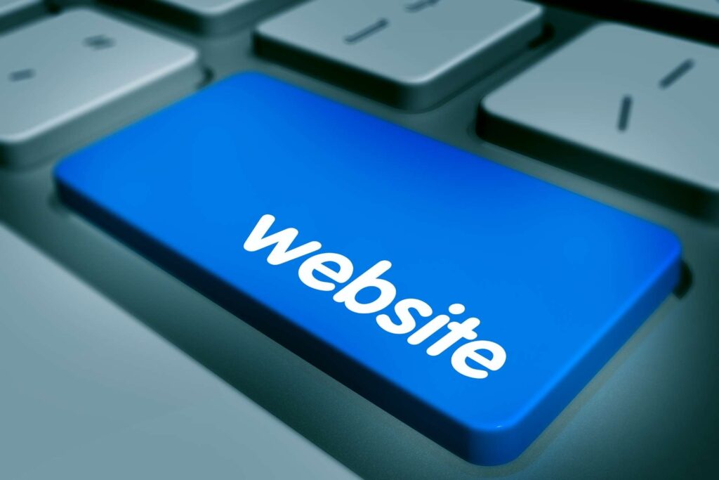 Website performance key on keyboard symbolizing optimized roofer web design in Arlington TX